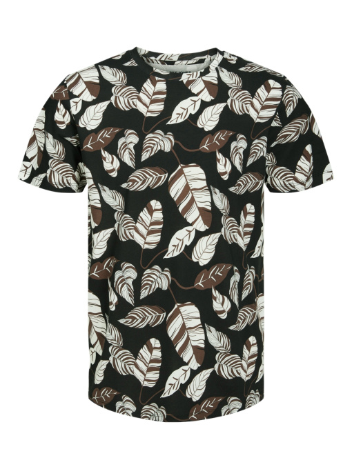 Футболкалар мен поло жейделер JACK & JONES үлгі 12224694_Black Фото