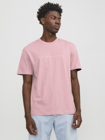 Футболкалар мен поло жейделер JACK & JONES үлгі 12234746_PinkNectar Фото