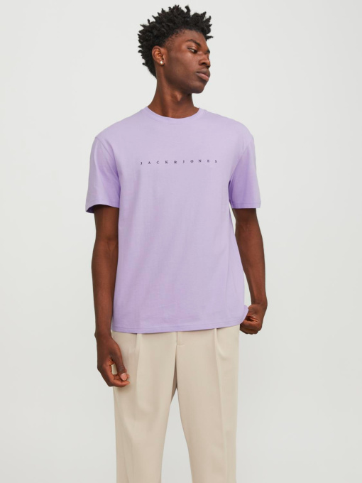 Футболкалар мен поло жейделер JACK & JONES үлгі 12234746_PurpleRose Фото