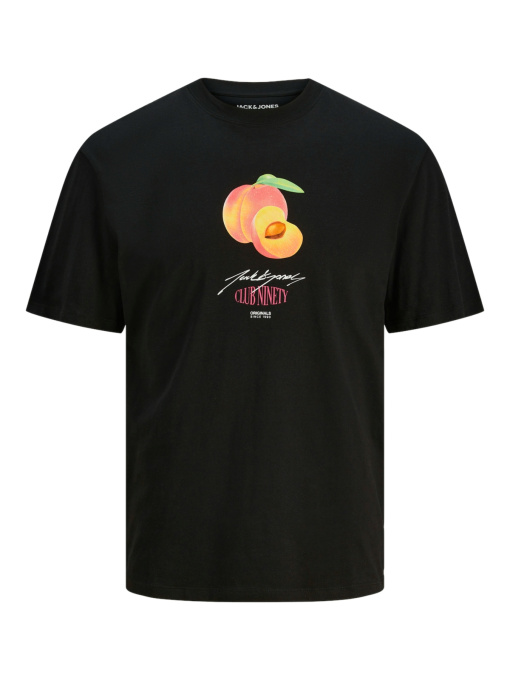 Футболкалар мен поло жейделер JACK & JONES үлгі 12243534_Black Фото
