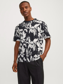 Футболкалар мен поло жейделер JACK & JONES үлгі 12249329_Black Фото