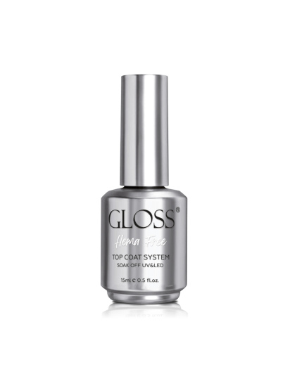 HEMA Free Top GLOSS — безпечне глянцеве фінішне покриття без липкого шару модель 4823271411858 - фото