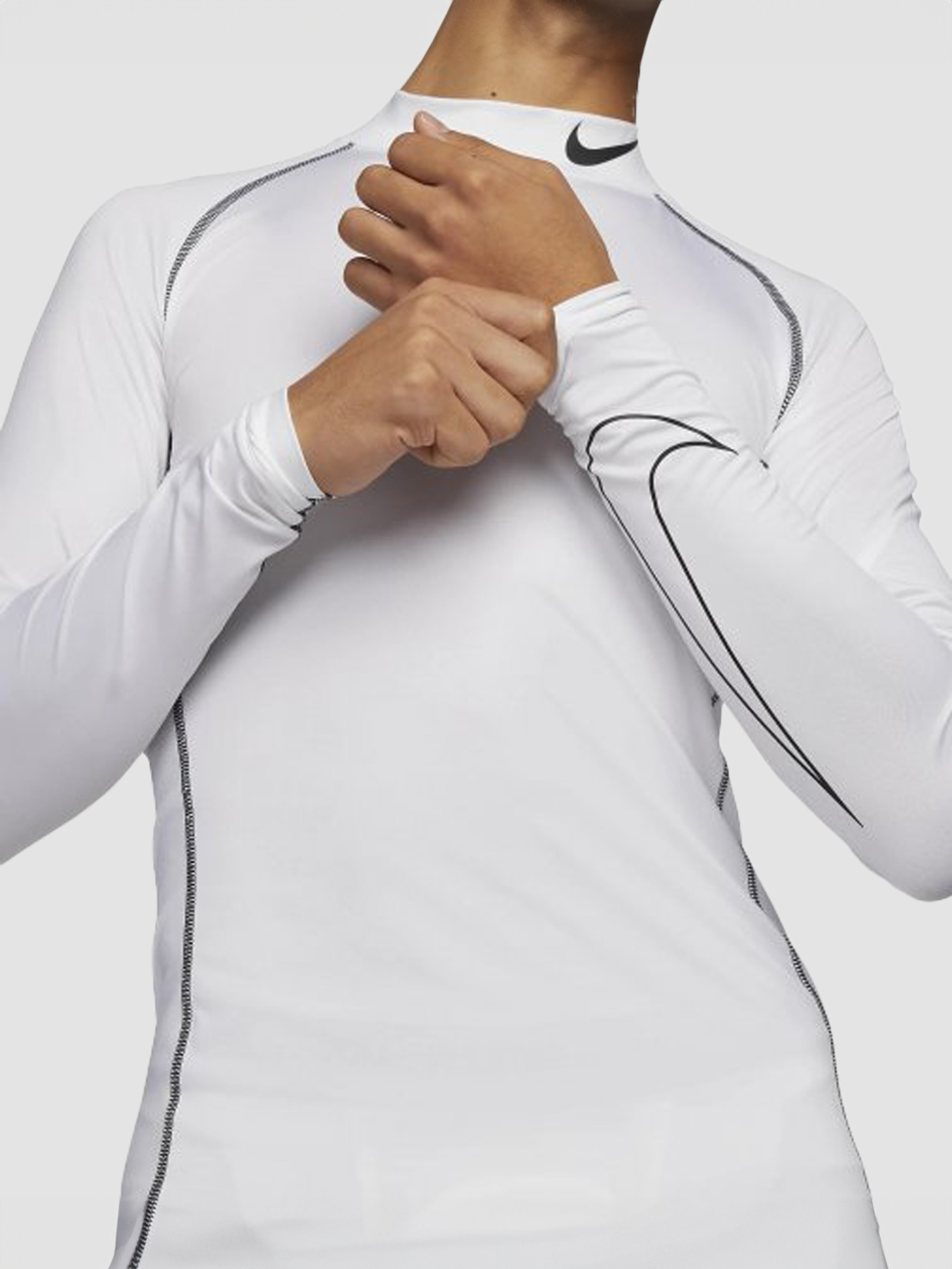 Кофта NIKE Pro Dri-Fit Mock Long-Sleeve Tight Top модель DD1986-100 Фото