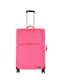 Чемодан тканевой 4х - колесный Bagland Валенсия 83 л. Ярко - малиноваый модель 003796627 Фото