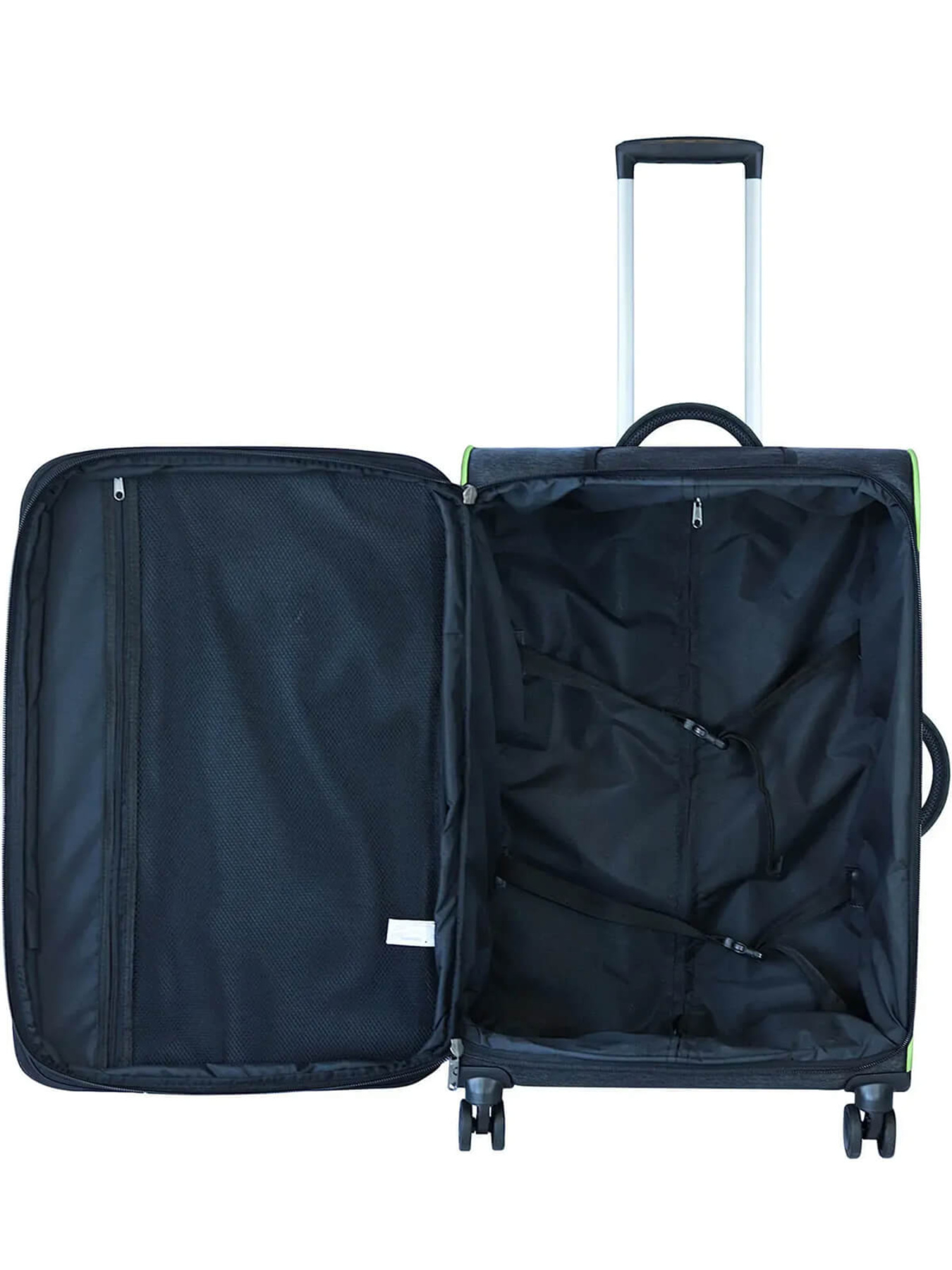 Чемодан тканевой 4х - колесный Bagland Валенсия 83 л. Черный 1300 модель 003796927 Фото