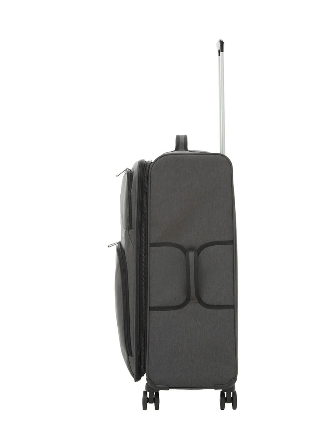 Чемодан тканевой 4х - колесный Bagland Валенсия 83 л. Темно-серый модель 003796927 Фото