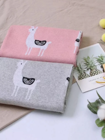 Плед Дитячий Бавовна  В'язаний Розовый Лама Lovely Svi  модель 78136388 Фото