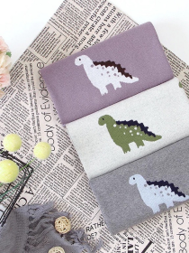 Плед Детский Хлопок Вязаный Серый Динозаврики Lovely Svi  модель 101376379 Фото