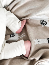 Плед Детский Хлопок Вязаный Бежевый Lovely Svi  модель 101380571 Фото