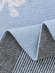 Плед Дитячий Бавовна В'язаний Блакитний Лама Lovely Svi модель 101380673 Плед Дитячий Бавовна В'язаний Блакитний Лама Lovely Svi модель 101380673 Фото