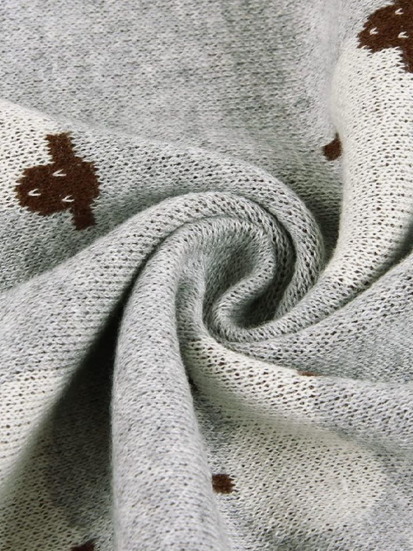 Плед Детский  Хлопок Вязаный Серый Овцы Lovely Svi  модель 101380729 Фото