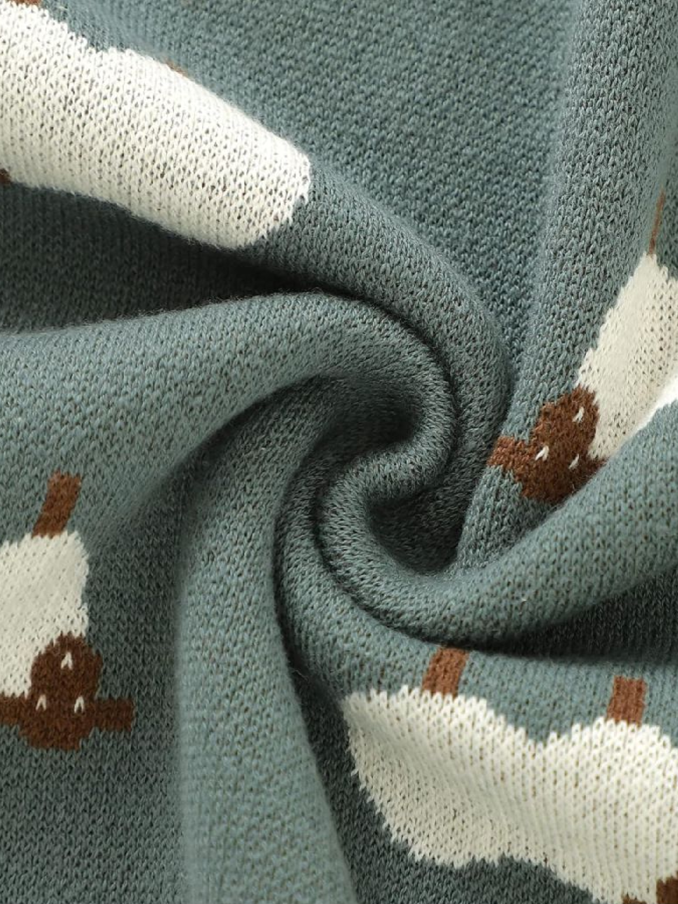 Плед Детский Хлопок Вязаный Зеленый  Овцы Lovely Svi  модель 101380896 Фото