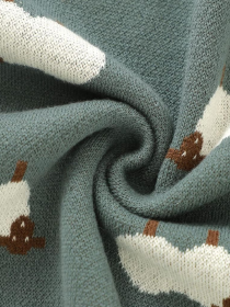 Плед  Дитячий Бавовна В'язаний Зелений Вівці Lovely Svi  модель 101380896 Фото