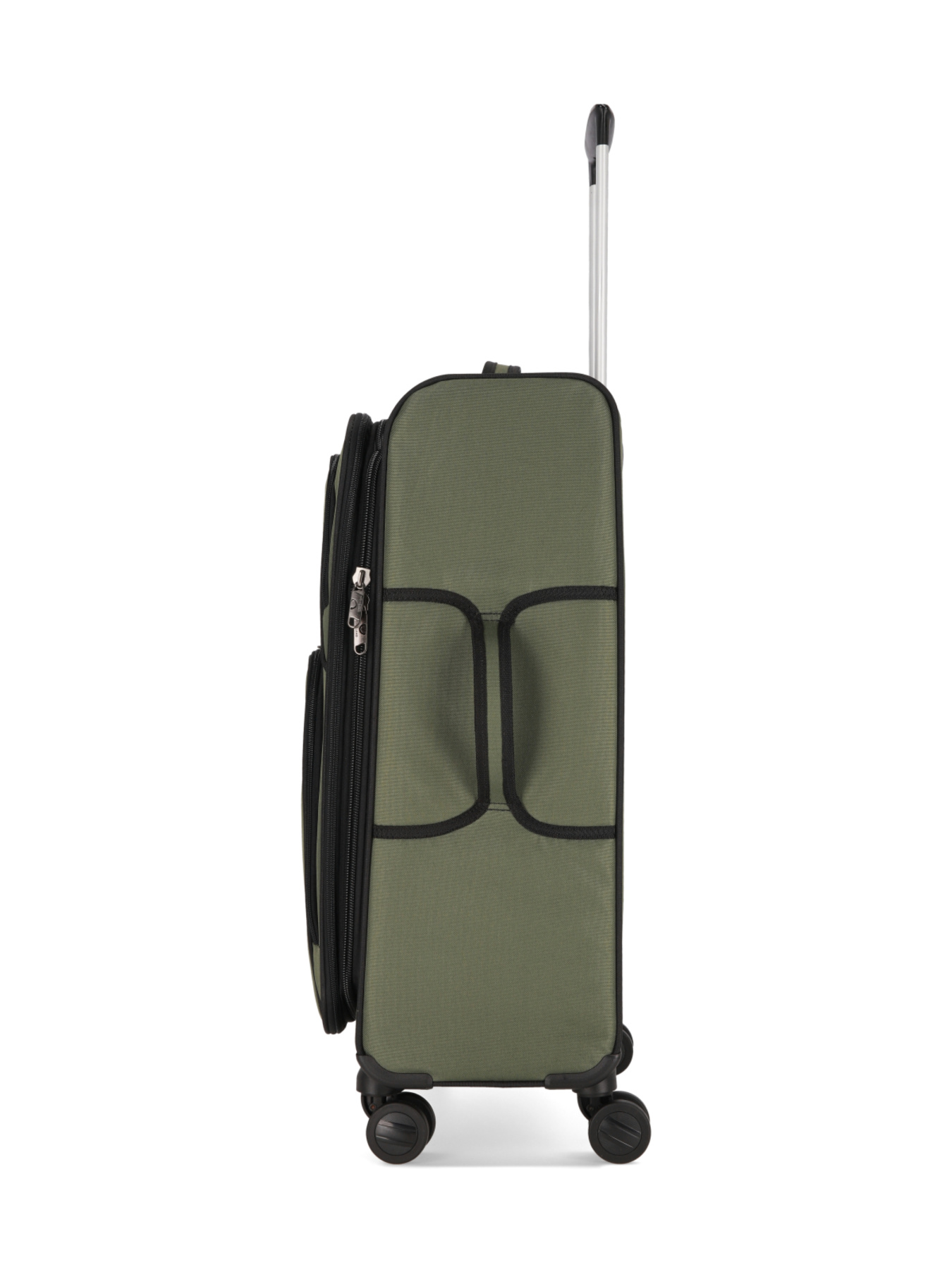 Чемодан тканевой 4х - колесный Bagland Валенсия 63 л. Хаки модель 003796624 Фото