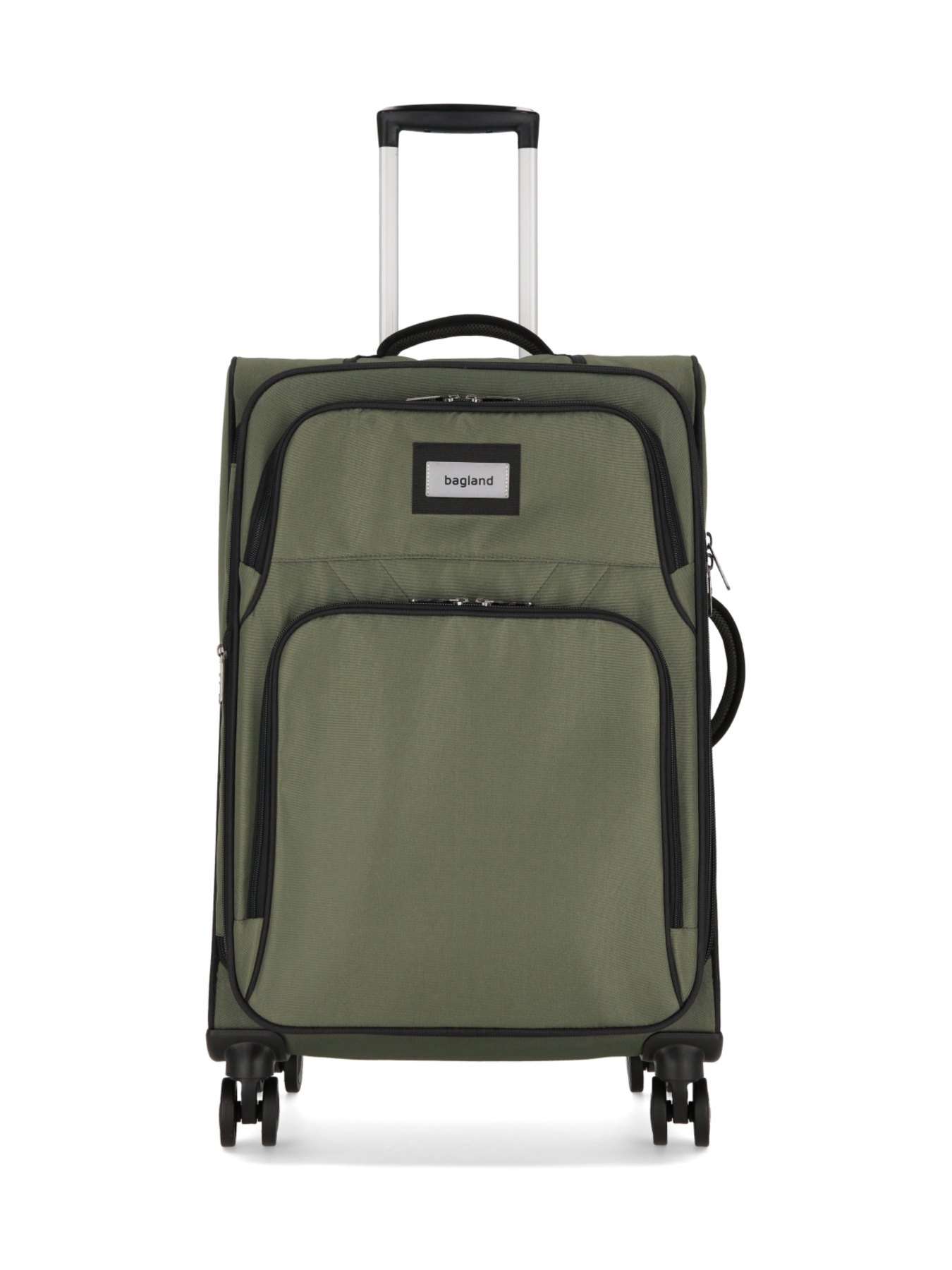 Чемодан тканевой 4х - колесный Bagland Валенсия 63 л. Хаки модель 003796624 Фото