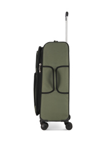 Чемодан тканевой 4х - колесный Bagland Валенсия 63 л. Хаки модель 003796624 Фото