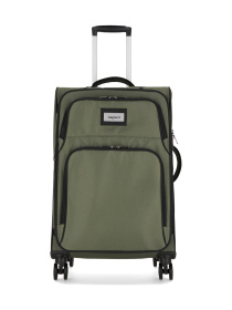 Чемодан тканевой 4х - колесный Bagland Валенсия 63 л. Хаки модель 003796624 Фото
