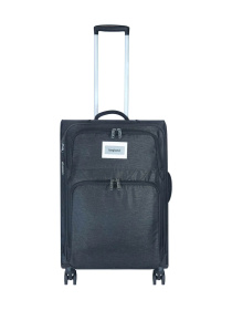 Валіза тканинна 4х - колісна Bagland Валенсія 63 л. Чорний модель 003796924 Фото