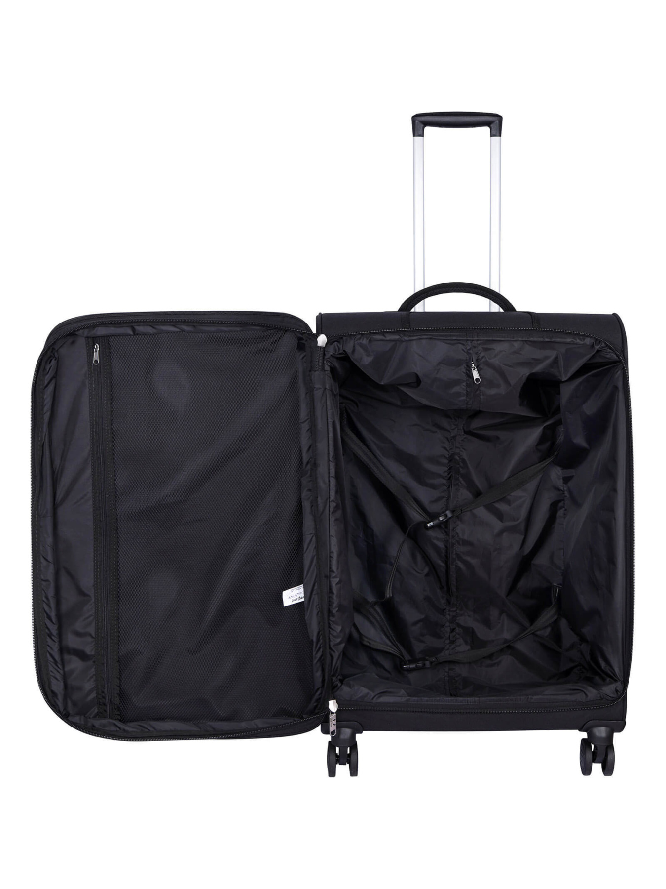 Валіза тканинна 4х - колісна Bagland Валенсія 63 л. Чорний модель 003796624 Фото