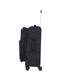 Валіза тканинна 4х - колісна Bagland Валенсія 63 л. Чорний модель 003796624 Фото