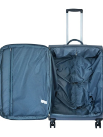 Валіза тканинна 4х - колісна Bagland Валенсія 83 л. Сірий модель 003796627 Фото