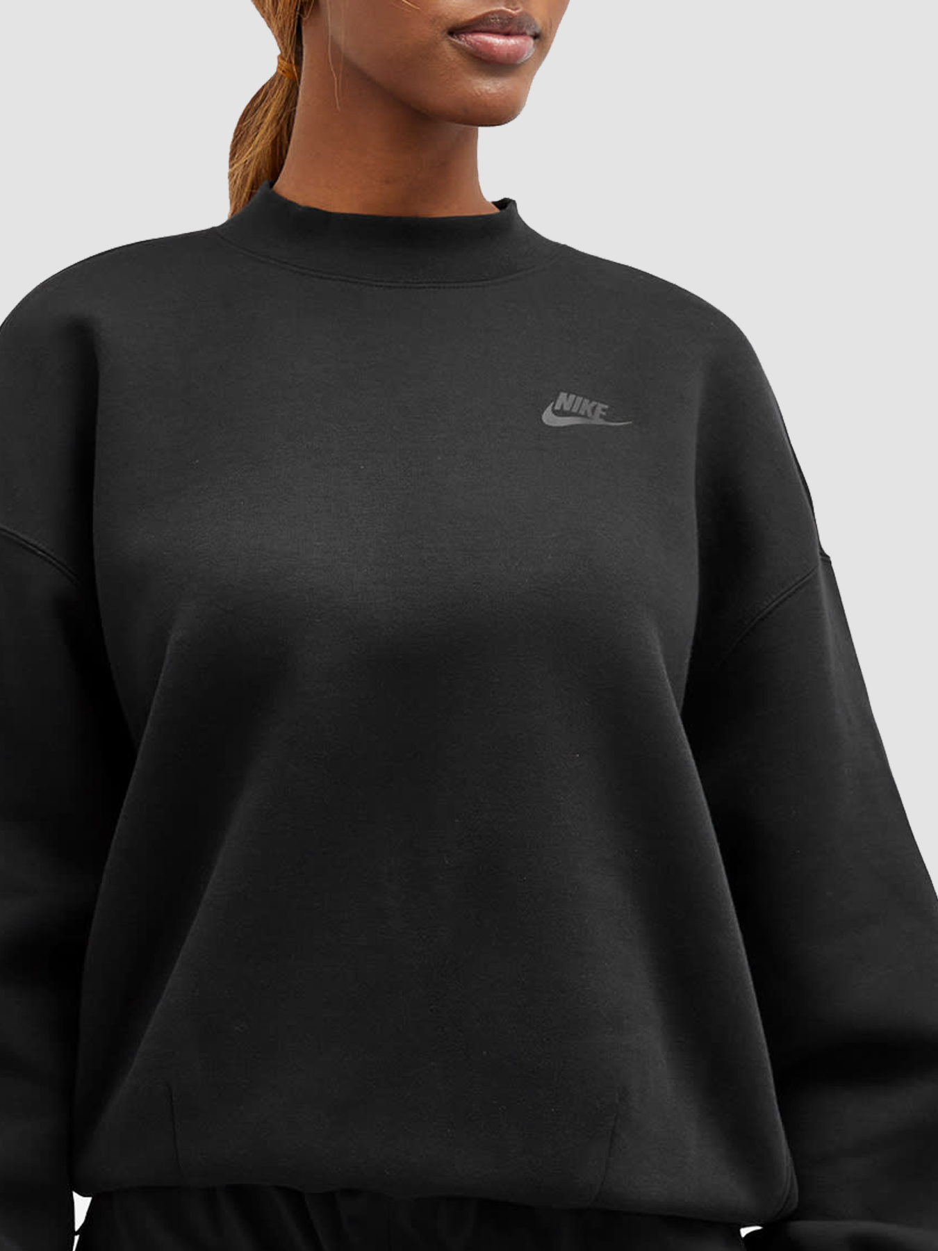 Світшот NIKE ech Fleece Oversized Crew Sweat модель FV8041-010 Фото