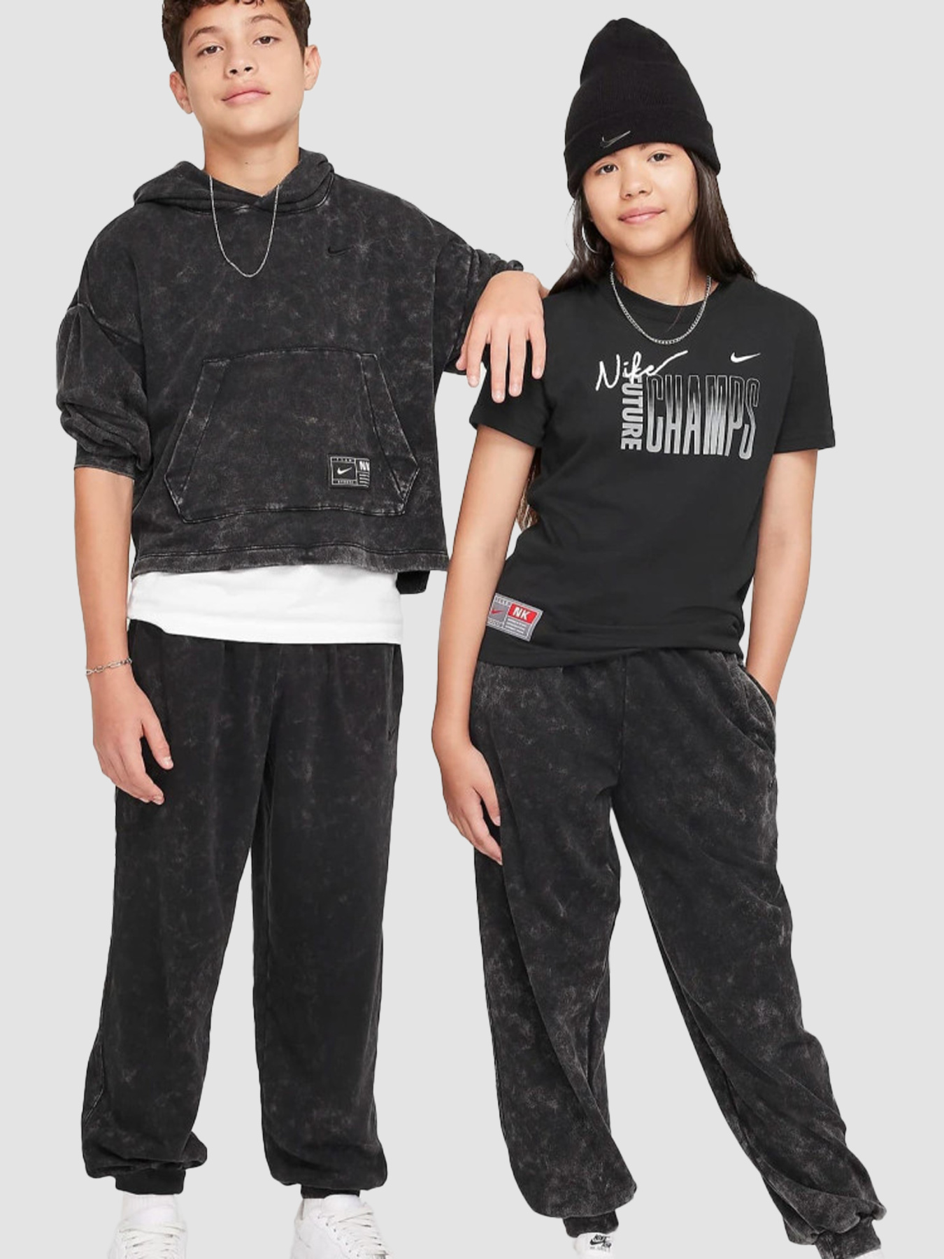 Джоггеры NIKE K Nk Cob Flc Pant Wash модель FZ5264-010 Фото