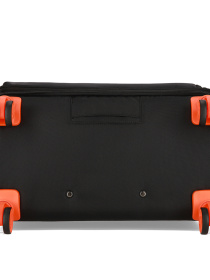 Чемодан тканевой 4х - колесный Bagland Stella L 77 л. Черно - оранжевый модель 00442028 Фото