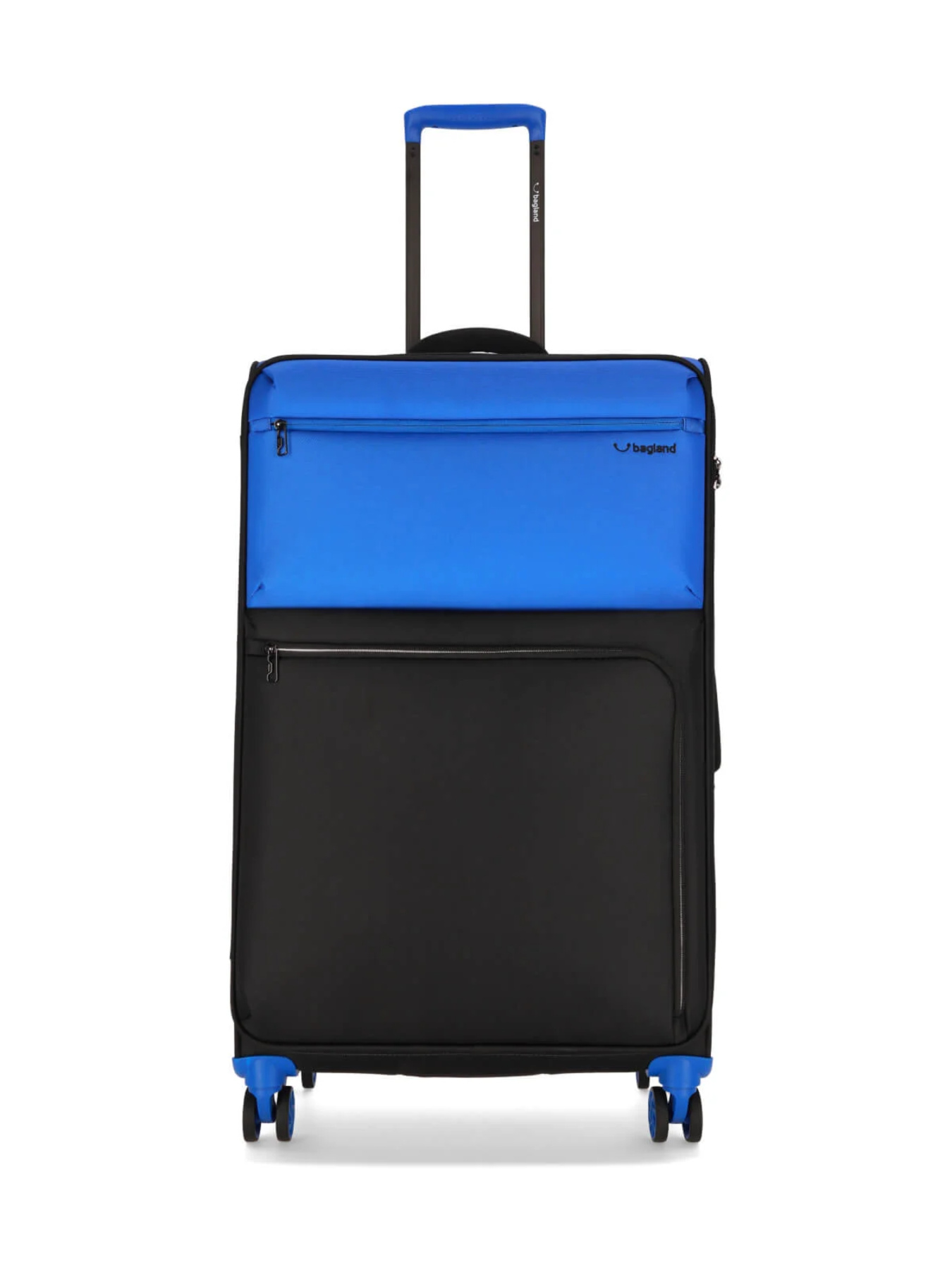 Чемодан тканевой 4х - колесный Bagland Stella L 77 л. Черно - синий модель 00442028 Фото
