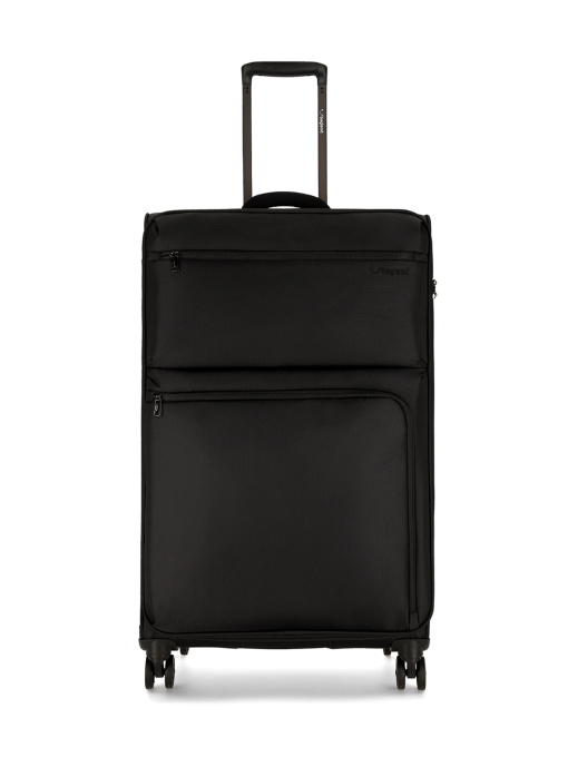 Валіза тканинна 4х - колісна Bagland Stella L 77 л. Чорний модель 00442028 Фото