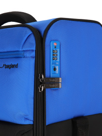 Чемодан тканевой 4х - колесный Bagland Stella М 57 л. Черно - синий модель 00442024 Фото