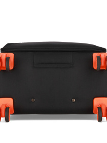 Чемодан тканевой 4х - колесный Bagland Stella М 57 л. Черно - оранжевый модель 00442024 Фото