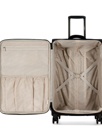 Валіза тканинна 4х - колісна Bagland Stella M 57 л. Чорний модель 00442024 Фото