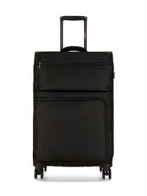 Валіза тканинна 4х - колісна Bagland Stella M 57 л. Чорний модель 00442024 Фото