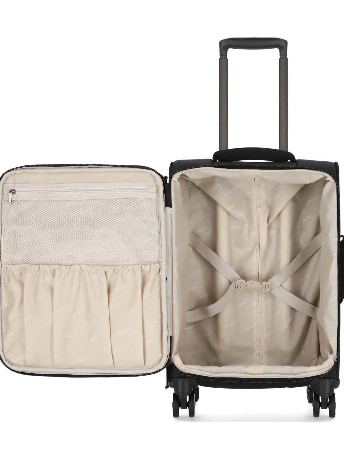 Валіза тканинна 4х - колісна Bagland Stella S 31 л. Чорний модель 00442020 Фото