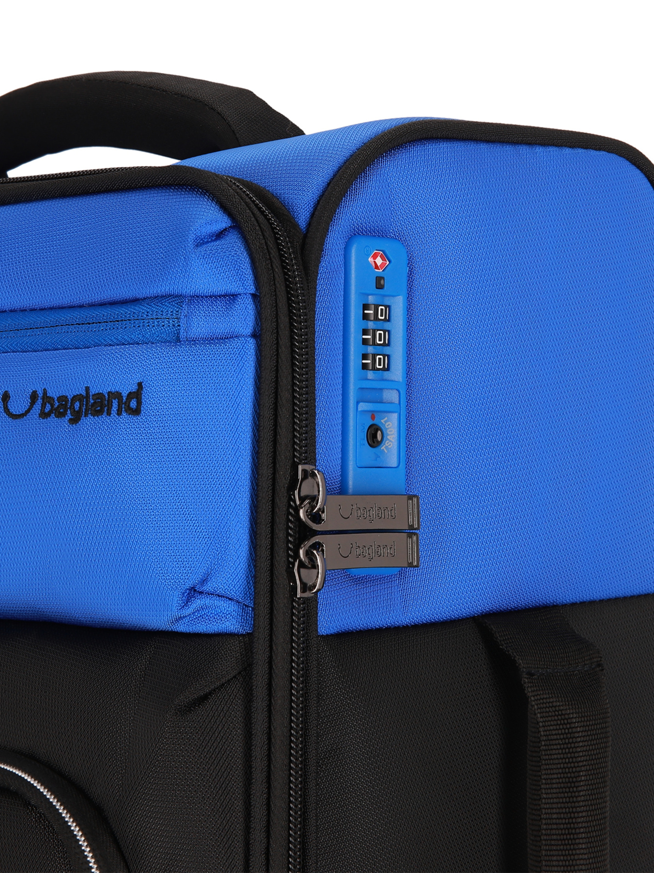 Чемодан тканевой 4х - колесный Bagland Stella S 31 л. Черно - синий модель 00442020 Фото