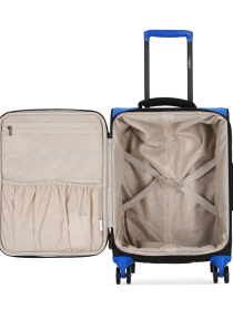 Чемодан тканевой 4х - колесный Bagland Stella S 31 л. Черно - синий модель 00442020 Фото