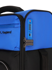 Чемодан тканевой 4х - колесный Bagland Stella S 31 л. Черно - синий модель 00442020 Фото