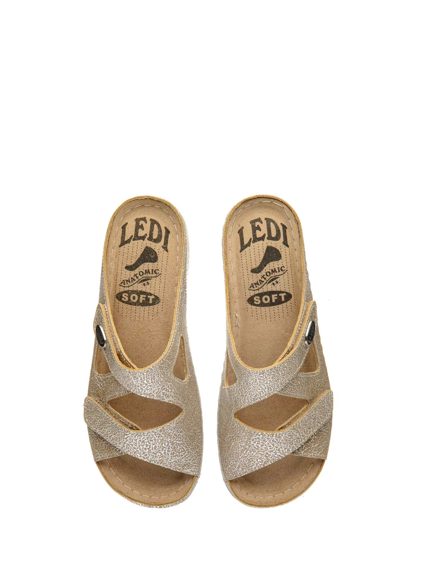 Шлепанцы LEDI Anatomic модель LED-426_gold Фото