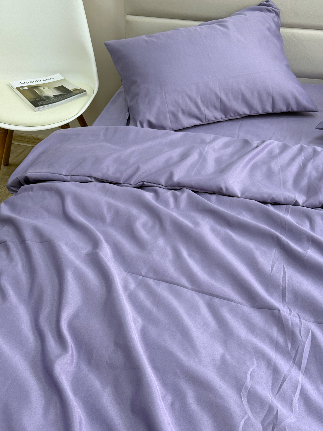 Комплект постельного белья Nid Purple сиреневый Ecotton модель 25678 Фото