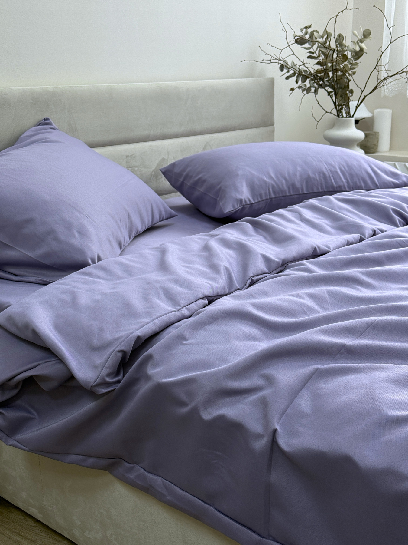 Комплект постельного белья Nid Purple сиреневый Ecotton модель 25678 Комплект постельного белья Nid Purple сиреневый Ecotton модель 25678 Фото