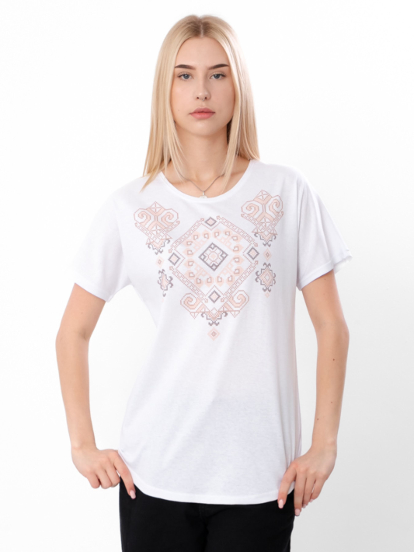 Футболка Носи своє модель 8029-000-33-ornament-bezh Фото