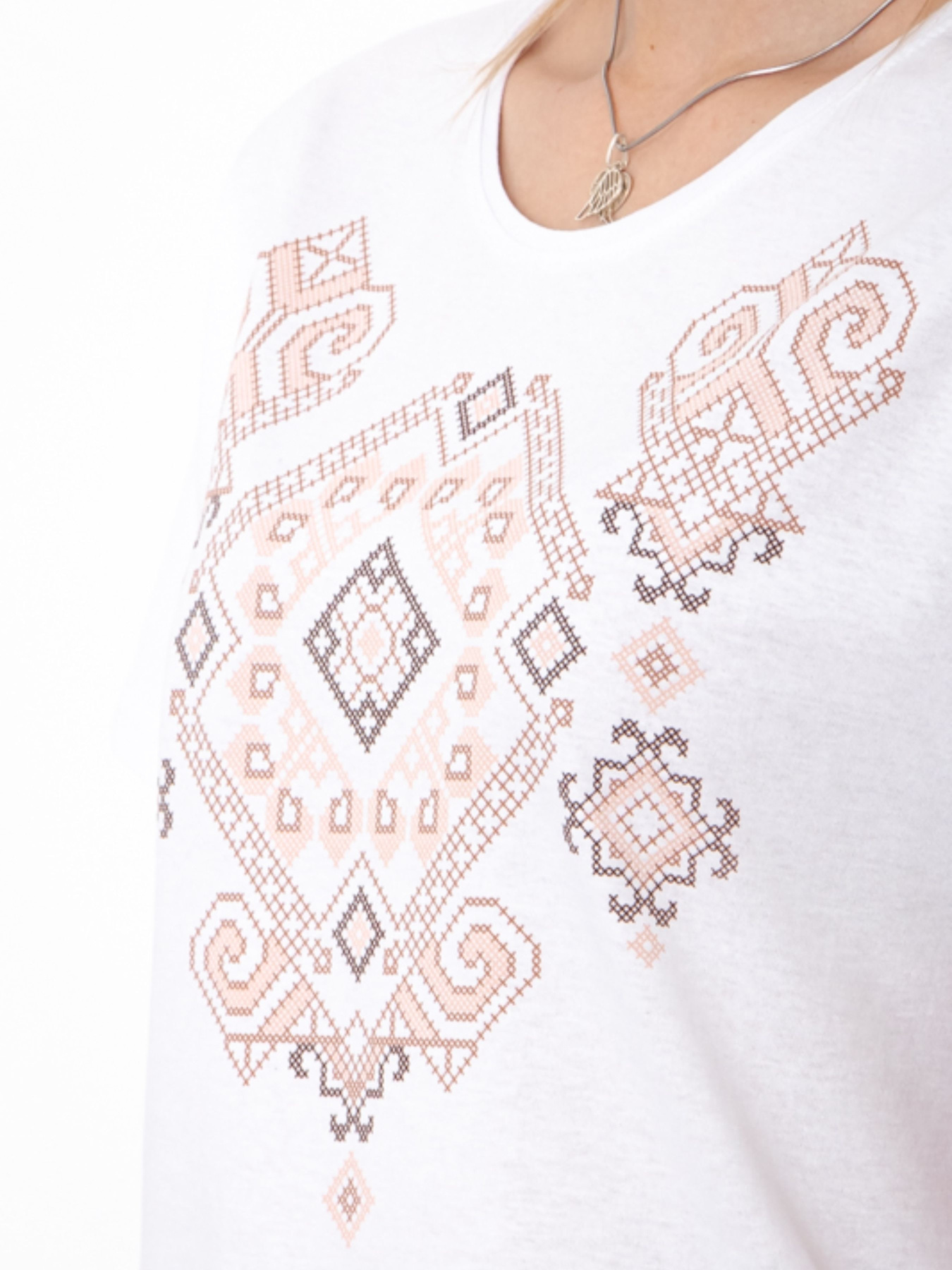 Футболка Носи своє модель 8029-000-33-ornament-bezh Фото