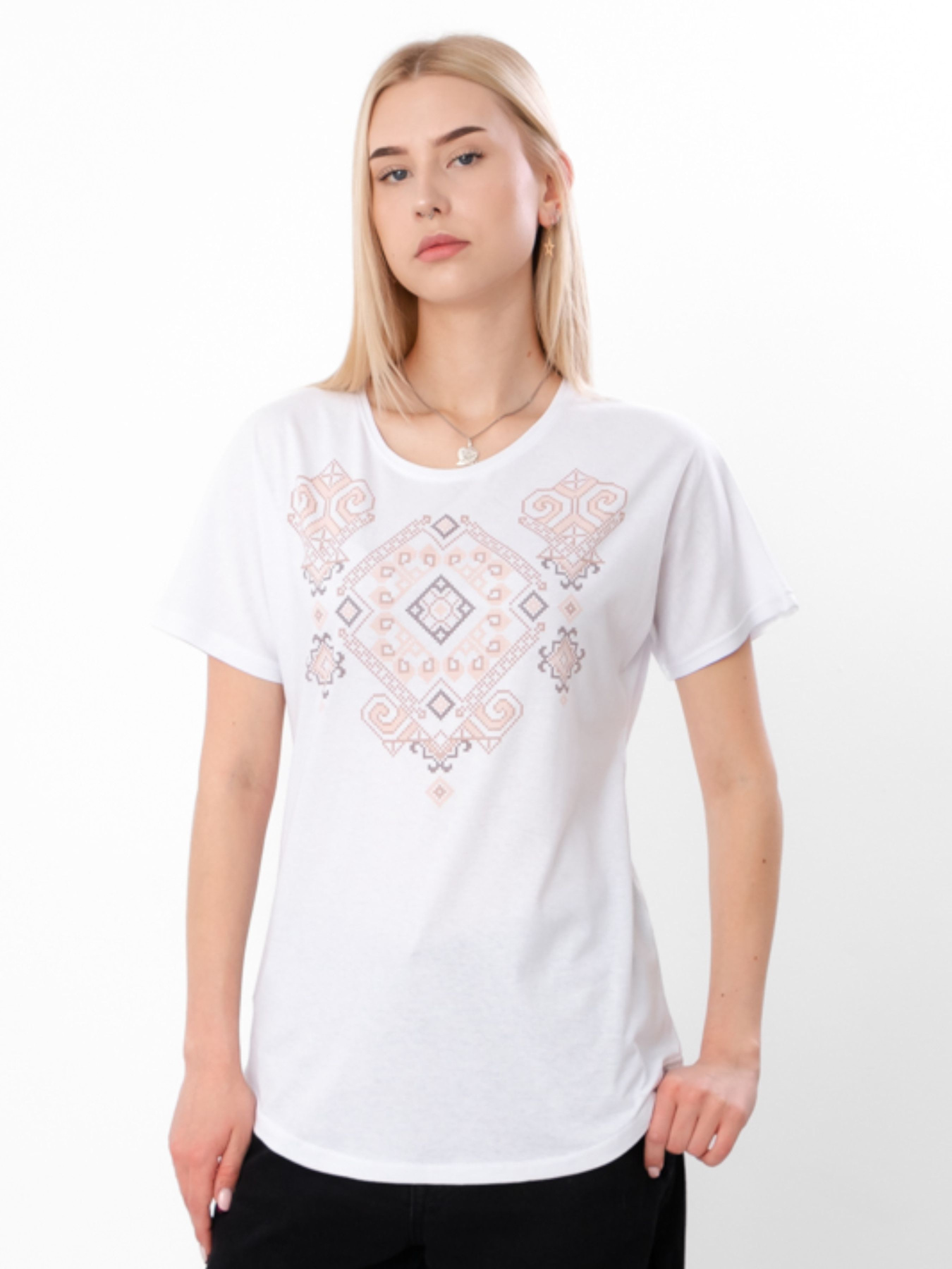 Футболка Носи своє модель 8029-000-33-ornament-bezh Фото