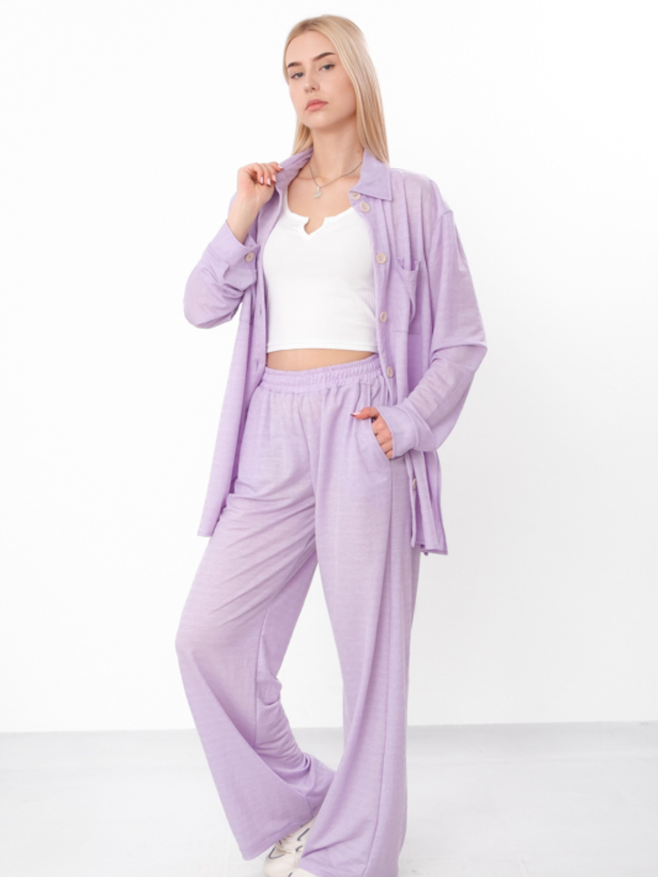 Повсякденний костюм Носи своє модель 8392-116-svtlo-buzkovij-melanzh Фото