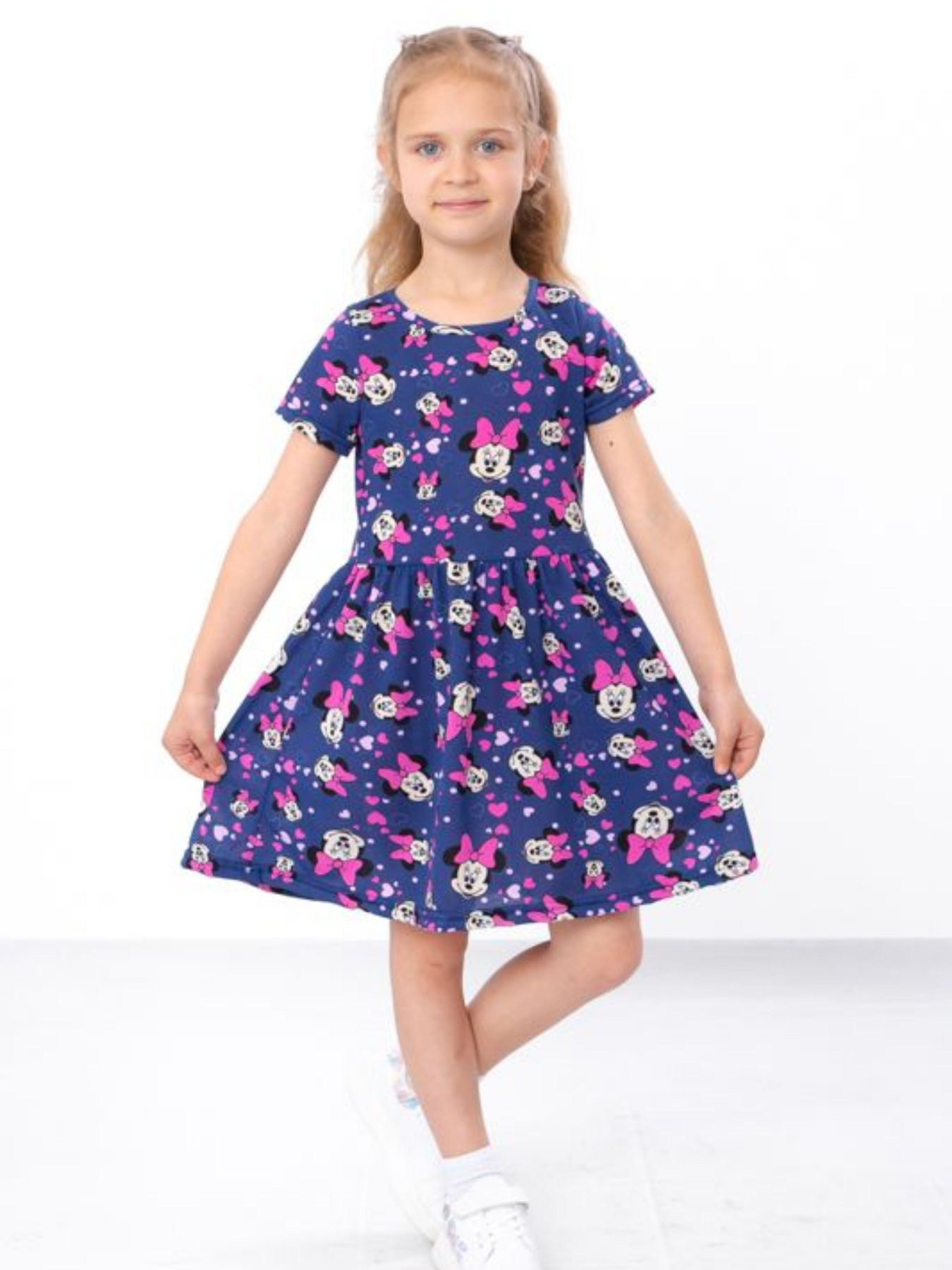 Платье мини Носи своє модель 6118-002-mnn-na-temno-sinxomu Фото