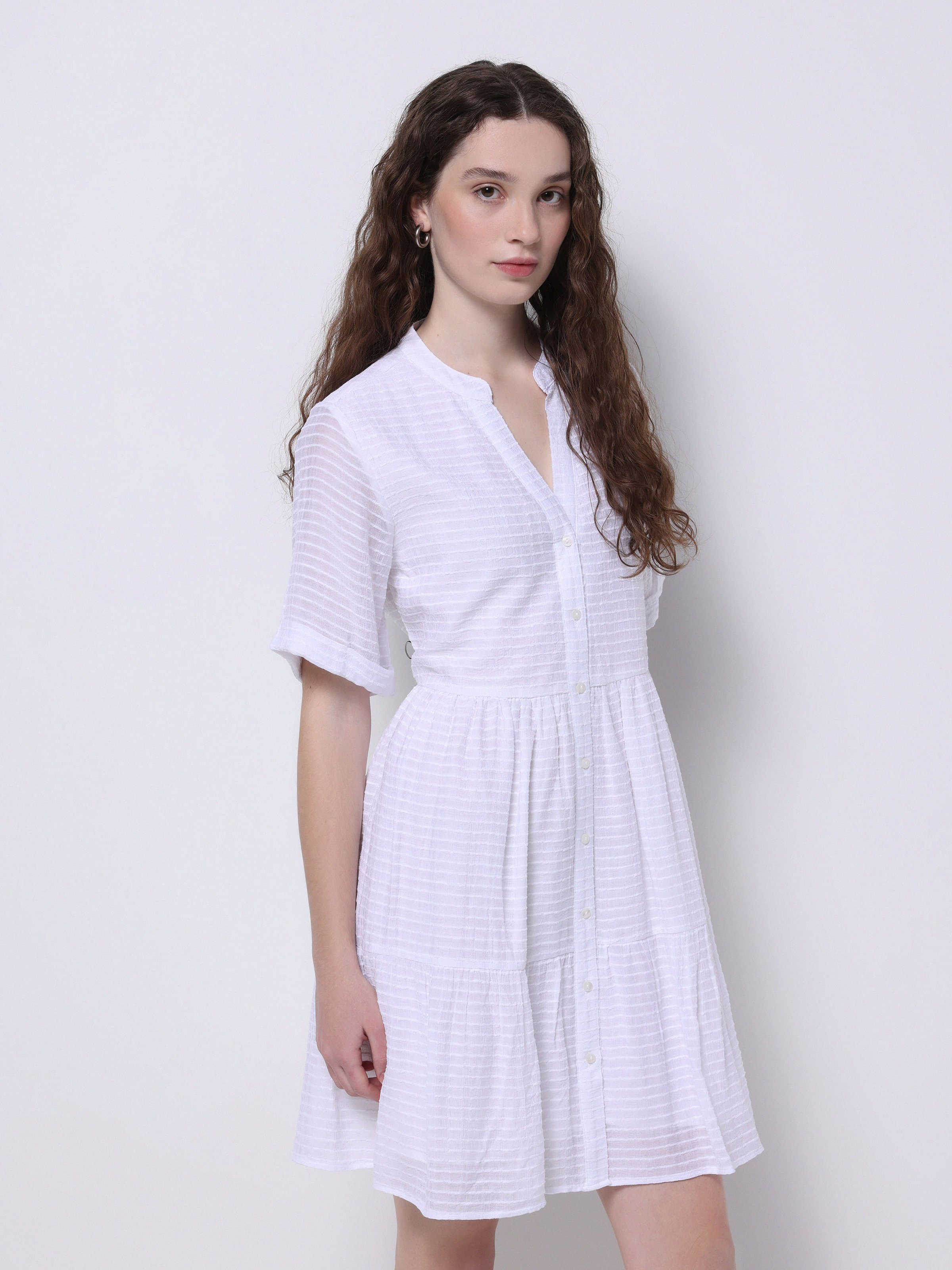 Жіноча Сукня міні Colin’s  (CL1073351_Q1.V1_OFW) колір білий, матеріал комбінований верх