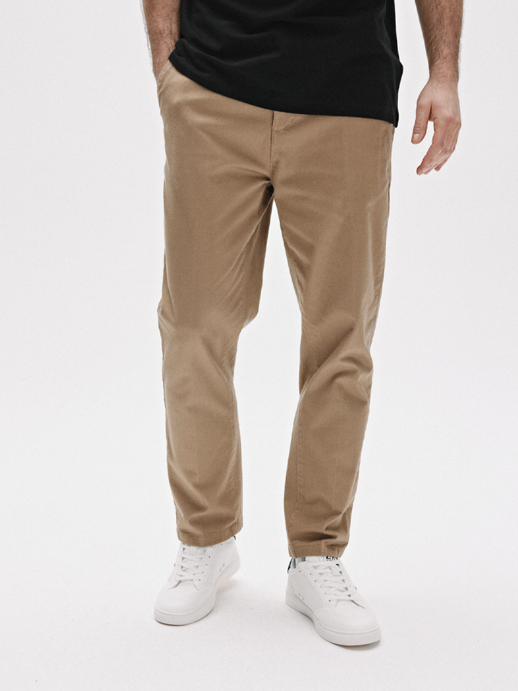 Чоловічі Чіноси DIVERSE  (10046387001) колір бежевий, матеріал бавовна/еластан