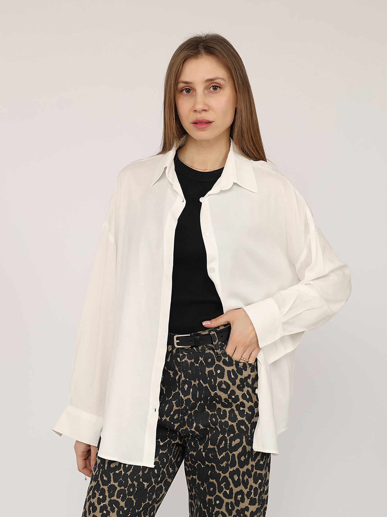 Рубашка повседневная YUKI модель ЦБ-00269359 Рубашка повседневная YUKI модель ЦБ-00269359 Фото