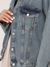 Джинсова куртка YUKI модель ЦБ-00272047 Фото